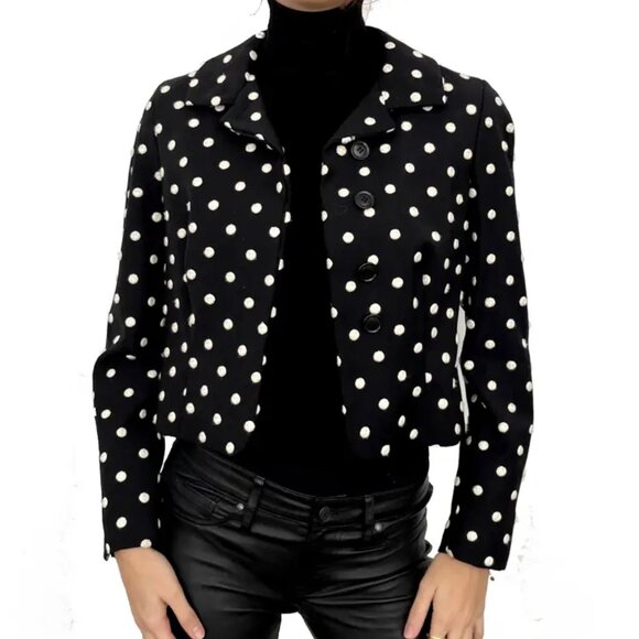 Moschino Jackets & Blazers - Moschino Cheap And Chic 🤍 XS polka dot Wool short jacket 🤍 wool and silk